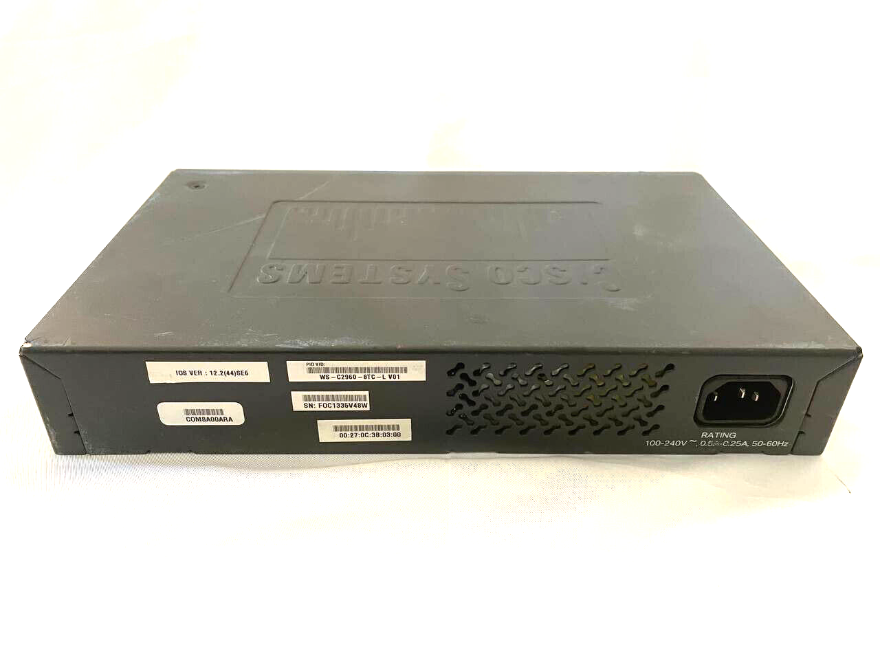 Cisco Systems Catalyst 2960 Series WS-C2960-8TC-L Gigabit 8 Port Ethernet Switch