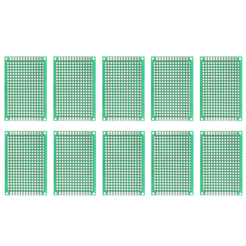 10pcs Double Side Prototype PCB Tinned Universal Bread board DIY 4x6cm
