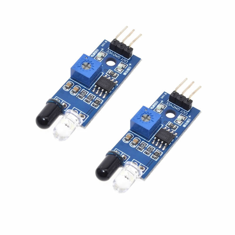 2Pcs IR Infrared Obstacle Avoidance Sensor Module for Arduino Smart Car Robot