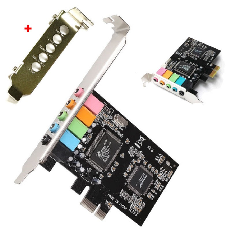 PCI-E Express 5.1ch CMI8738 Audio Sound Card w/Low Profile Bracket US Stock