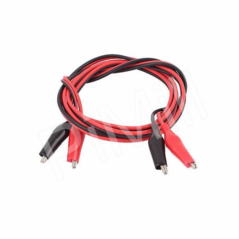 2 Pair Double-end Alligator Clips Test Lead Jumper Wire 1M US Stock