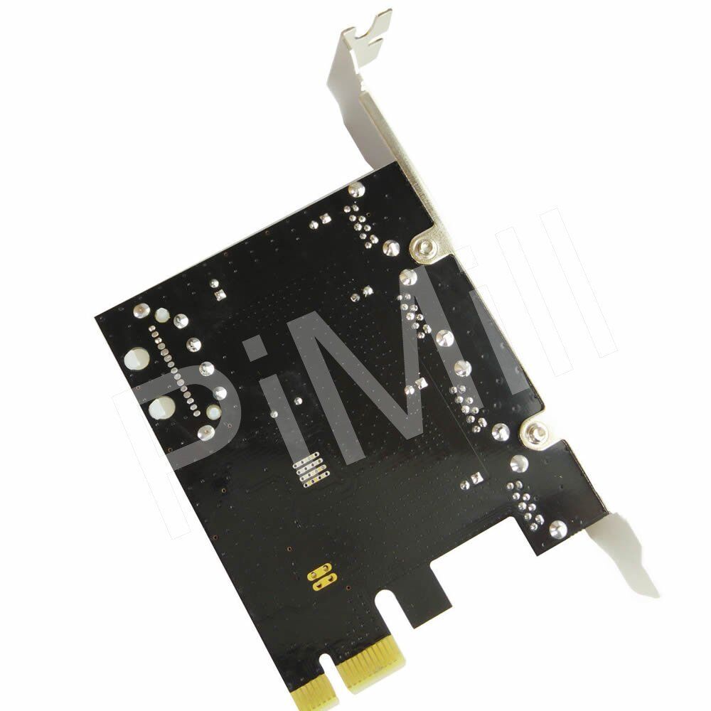 PCI-E Express 4 Port USB 3.0 Card Adapter w/15pin SATA Power Connector