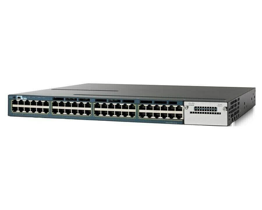 Cisco Catalyst 48-Port Switches WS-C3560X-48P-L V04 48 Port NO Power Supply