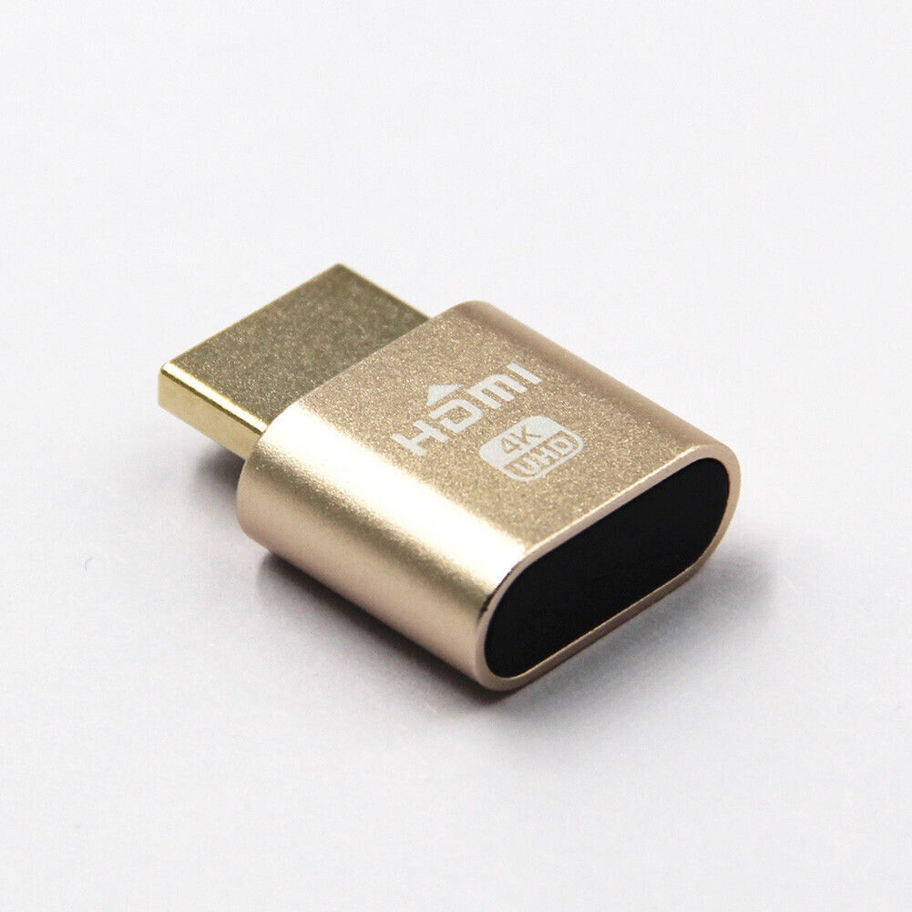VGA Virtual Display Adapter HDMI EDID Dummy Plug Ghost Emulator US Stock