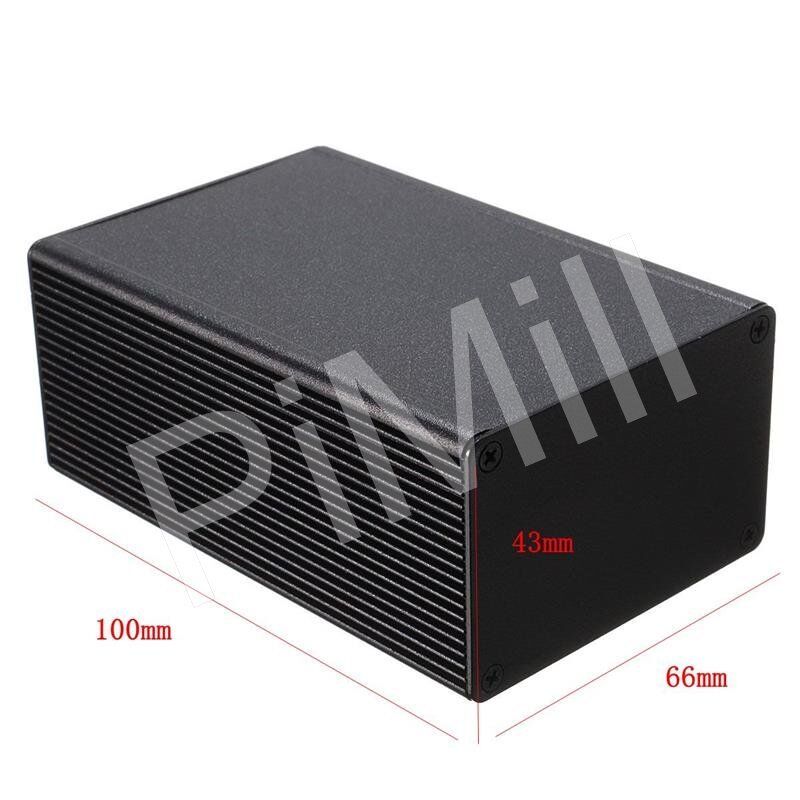 Aluminum Project Box Enclosure Case Electronic DIY 100x66x43mm Black US Stock