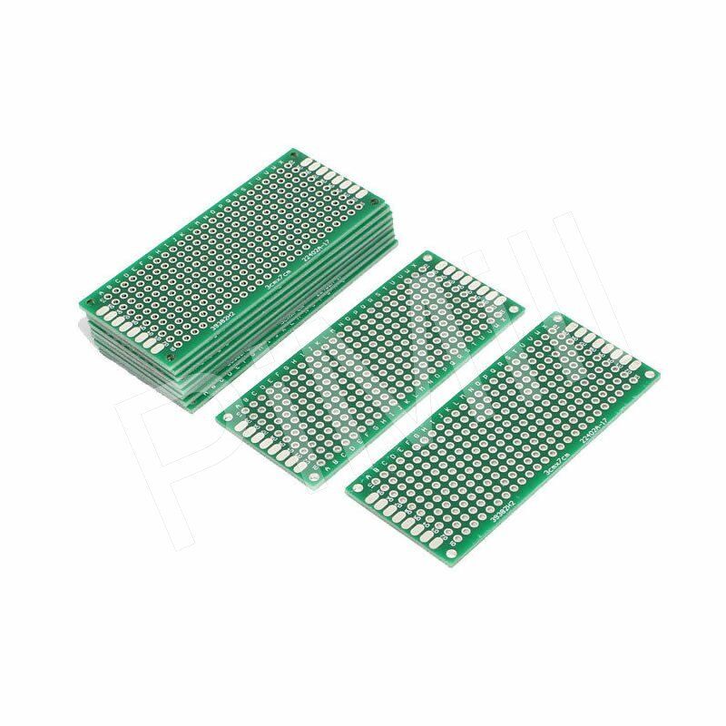 10pcs Double Side Prototype PCB Tinned Universal Bread board DIY 3x7cm