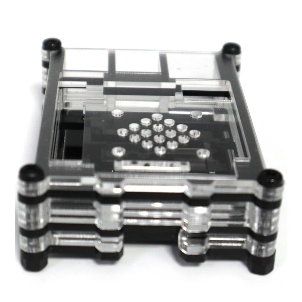 10 Layers Clear Acrylic Case Enclosure Box For Raspberry Pi 5 with Cooling Fun