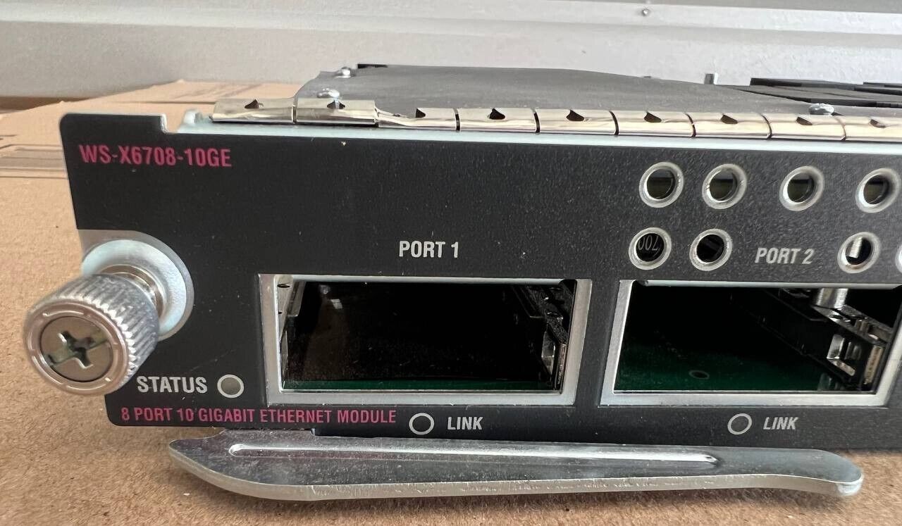 Cisco WS-X6708-10GE with WS-F6700-DFC3C V03 Distributed Forwarding Cards