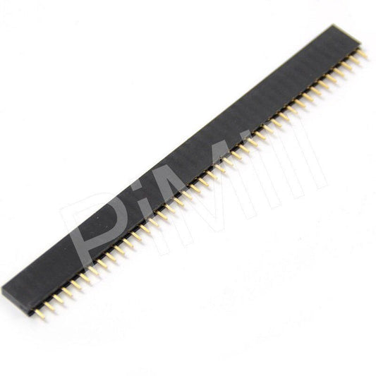 10PCS 2.54mm 40 Pin Stright Female Single Row Pin Header Strip PCB Connector