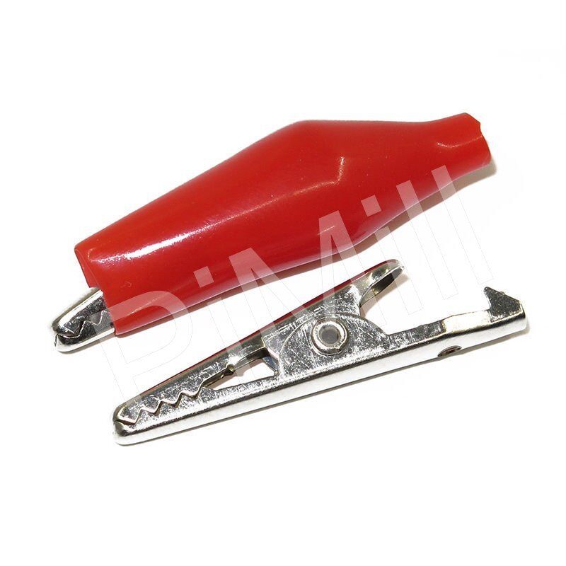 20 pcs Alligator Clip Battery Clamp Test Probe Electrical Boot Black Red 35mm