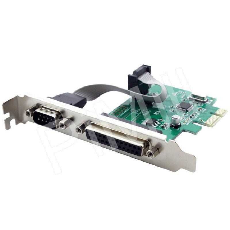 PCI-E Express Serial COM DB9 RS232 + DB25 Printer LPT Port Card