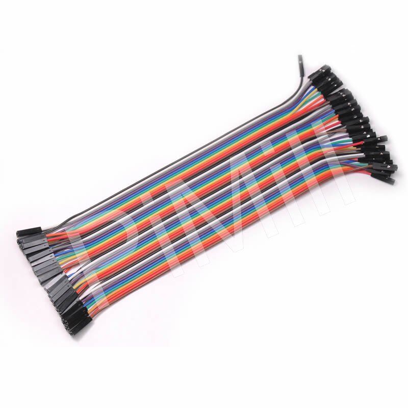40pcs 20cm 2.54mm Female to Female Dupont Wire Jumper Cable Arduino Breadboad