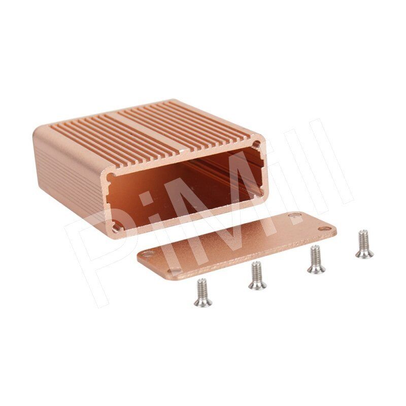 Aluminum Project Box Enclosure Case Electronic DIY 45x45x18.5mm Gold US Stock