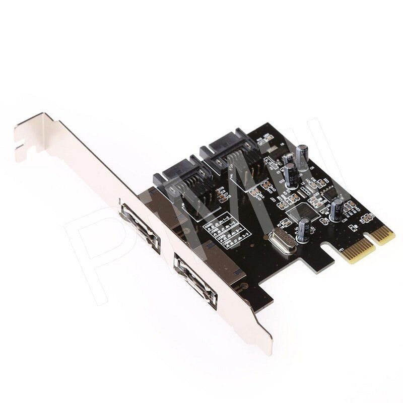 PCI-E Express SATA3 6Gb/s eSATA SATA III Card w/Low Profile Bracket US Stock