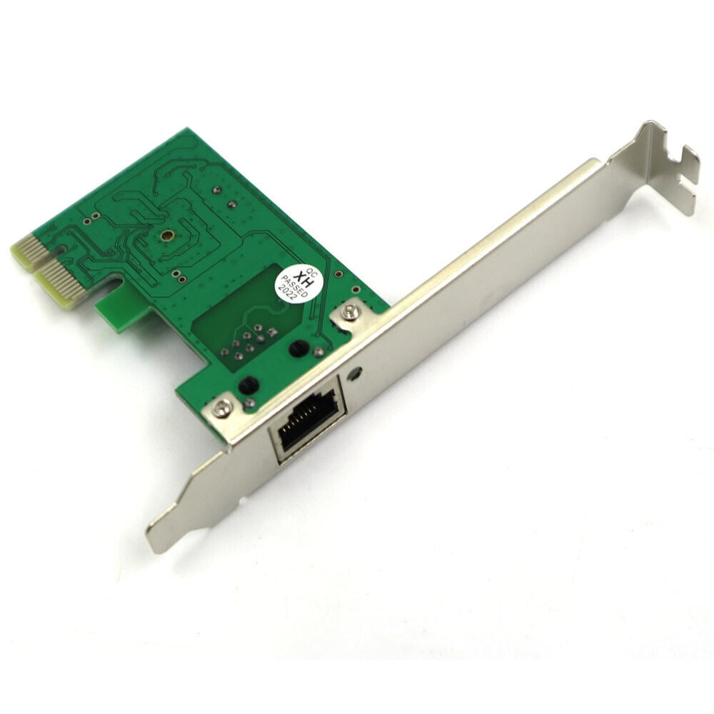 PCI-E 10/100/1000M Gigabit LAN Network Card w/ Low Profile Bracket US Stock