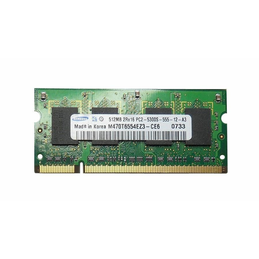 Samsung 1GB 2 x 512MB 2Rx16 PC2-5300S-555-12-A3 M470T6554EZ3- CE6 Laptop RAM