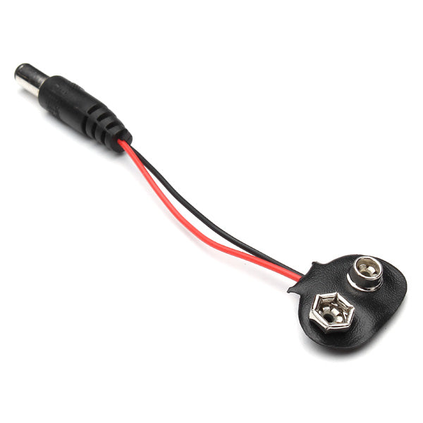 5PCS 9V DC T type Battery Power Cable Barrel Jack Connector Arduino DIY