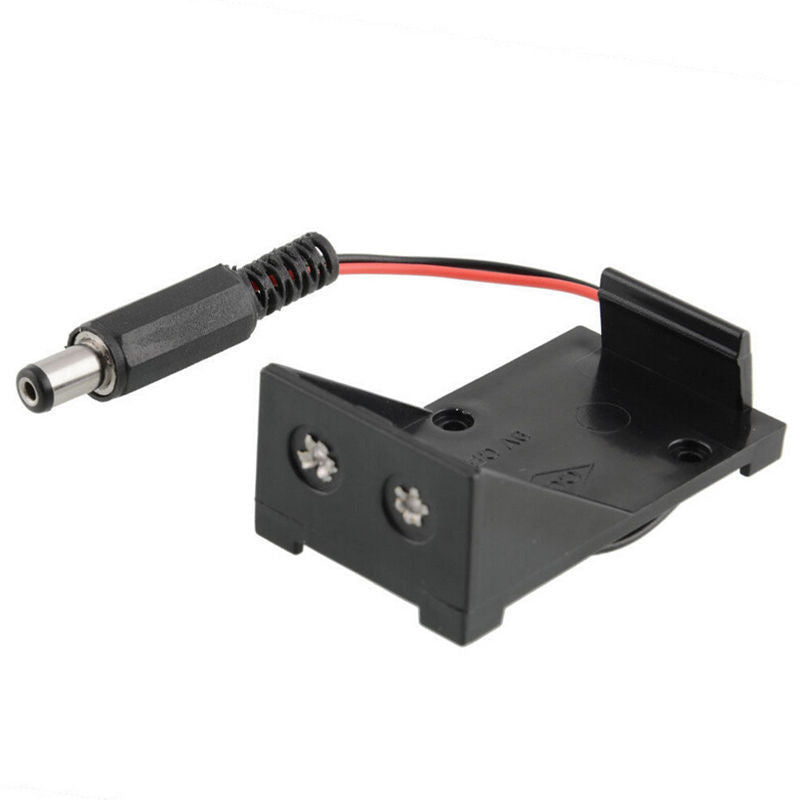 9V Battery Holder Box Case Plug 5.5 X 2.1mm for Arduino Breadboard Power Supply