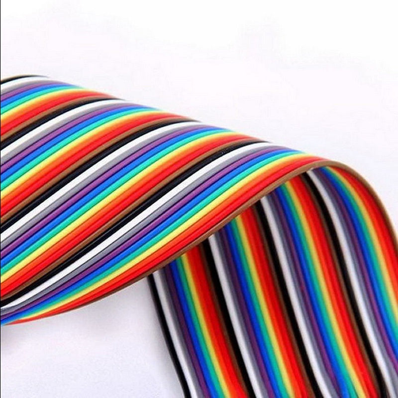 40pcs 20cm 2.54mm Male to Male Dupont Wire Jumper Cable for Arduino Breadboard