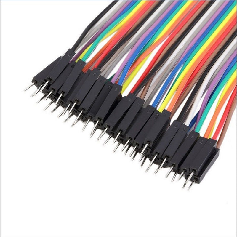 40pcs 20cm 2.54mm Male to Male Dupont Wire Jumper Cable for Arduino Breadboard