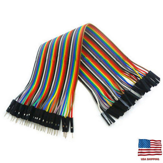40pcs 20cm 2.54mm Male to Female Dupont Wire Jumper Cable for Arduino Breadboard