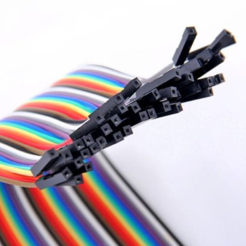 40pcs 20cm 2.54mm Male to Female Dupont Wire Jumper Cable for Arduino Breadboard