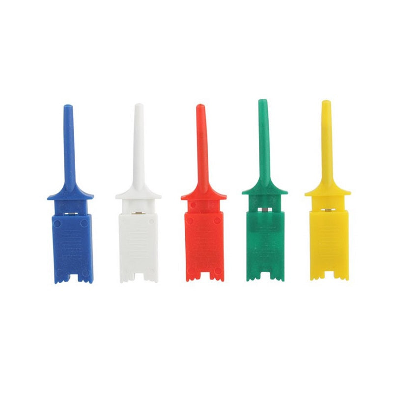 10pcs Test Clip Mini Grabber SMD IC Hook Probe Jumper 5 Colors For Arduino