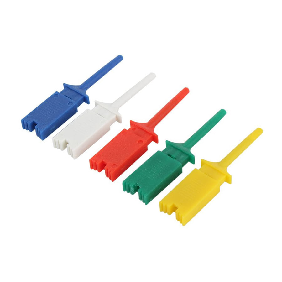 10pcs Test Clip Mini Grabber SMD IC Hook Probe Jumper 5 Colors For Arduino