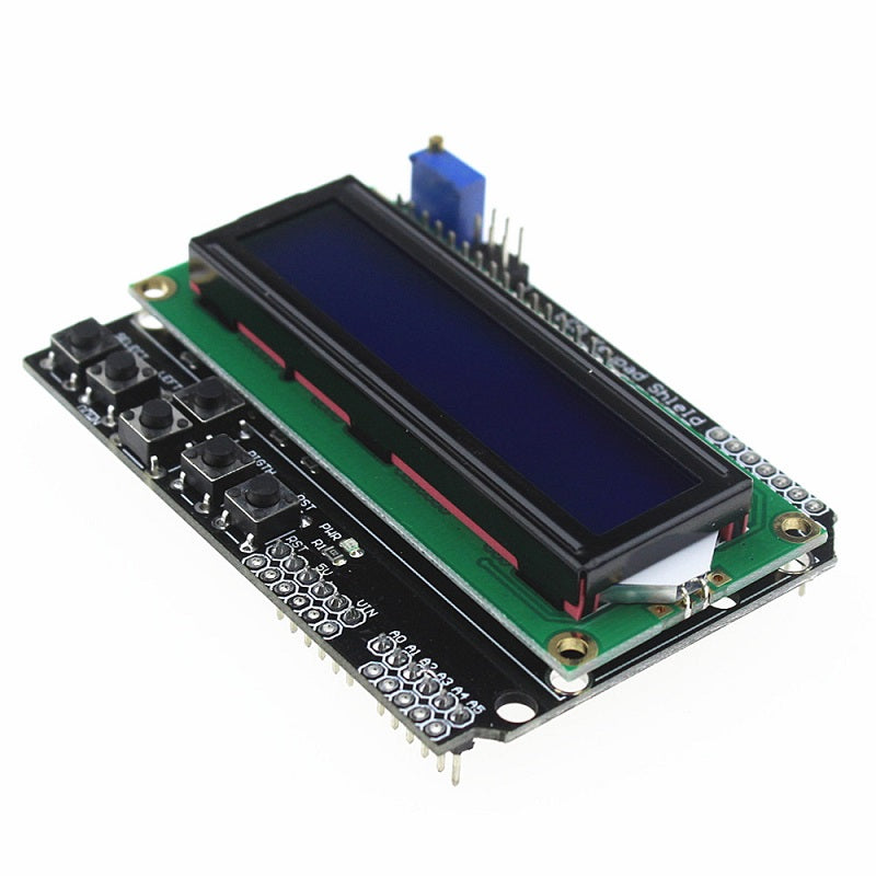 1602 16x2 Character LCD Keypad Shield LCD Display Module Blue Screen for Arduino