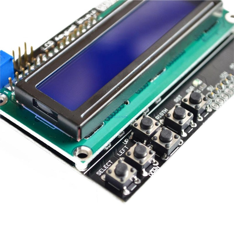 1602 16x2 Character LCD Keypad Shield LCD Display Module Blue Screen for Arduino