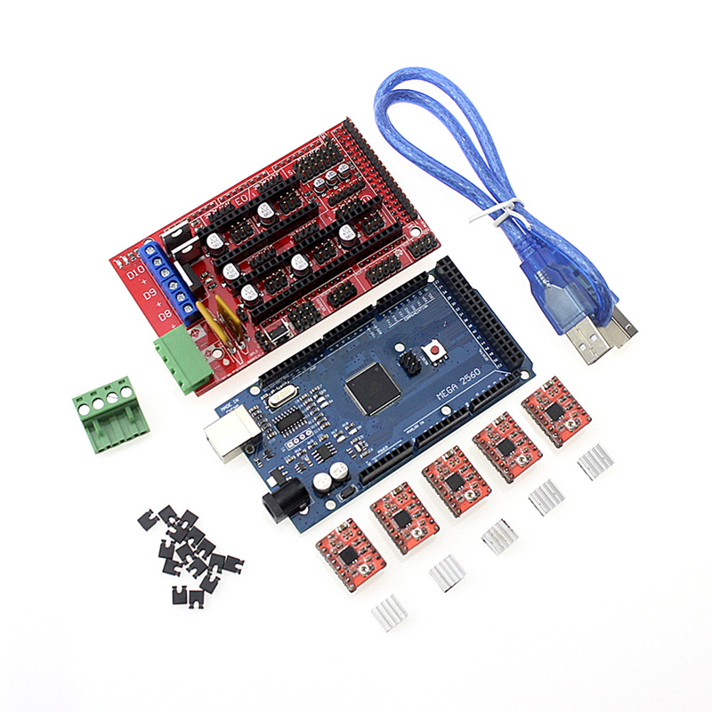 3D Printer Kit Mega 2560 + RAMPS 1.4 + 5X A4988 for Arduino Prusa i3 RepRap