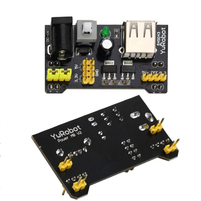 MB-102 830 Point Prototype PCB Breadboard+65pcs Jump Cable Wires+Power Supply