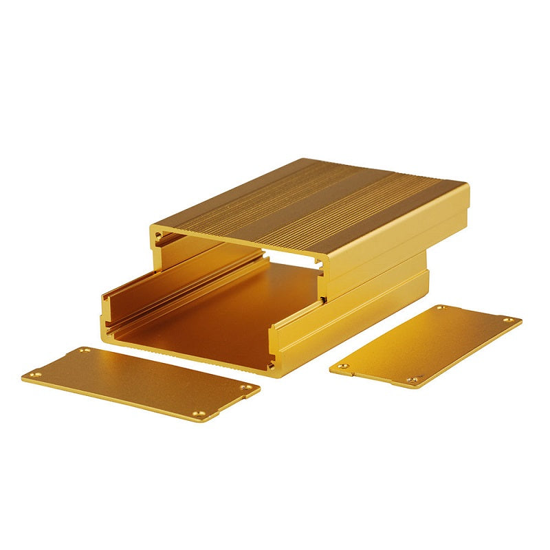 Aluminum Project Box Enclosure Case Electronic DIY 100x76x35mm Gold US Stock