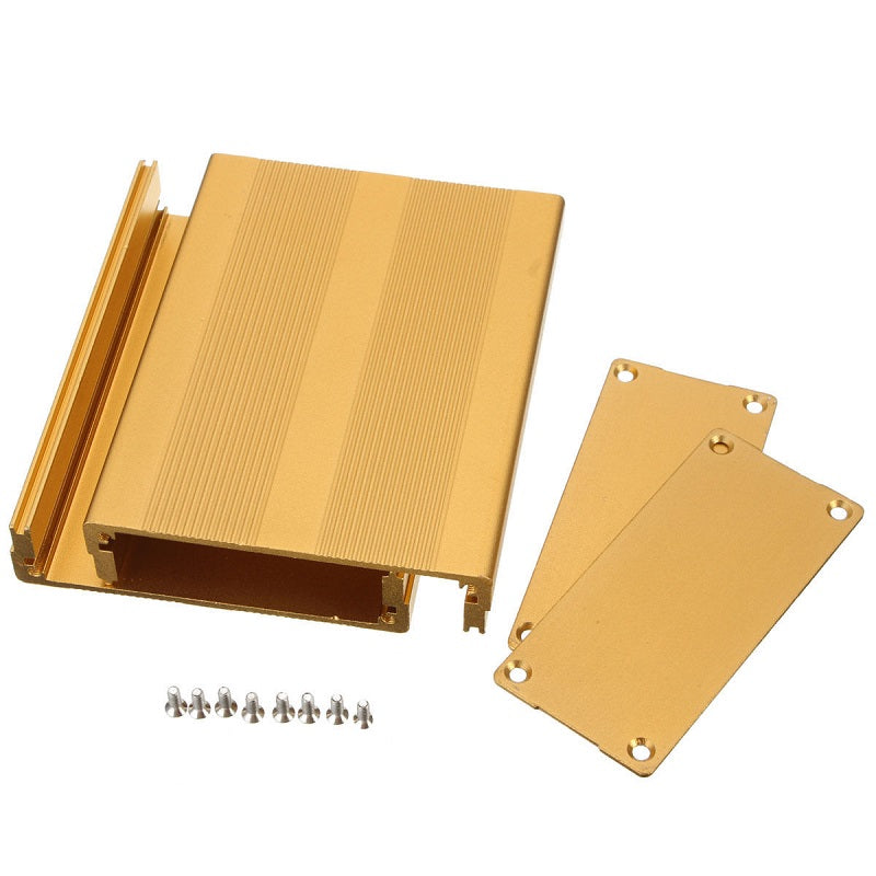 Aluminum Project Box Enclosure Case Electronic DIY 100x76x35mm Gold US Stock