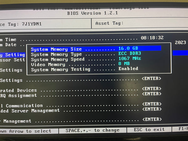 Dell PowerEdge T310, X3430 @ 2.40GHz, 16GB DDR3, PERC 6/iR NO HDDs