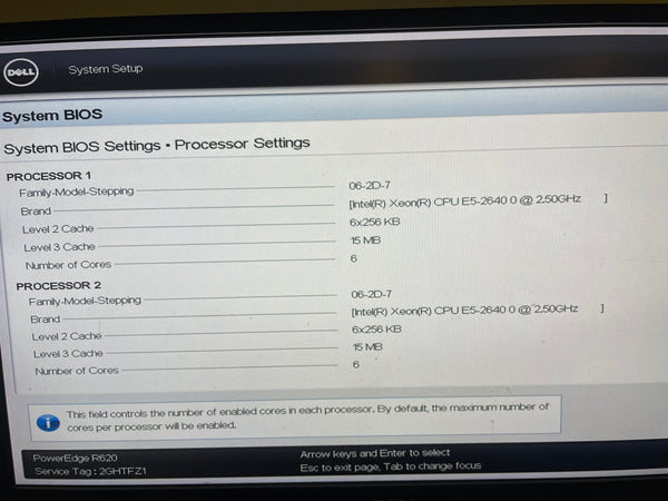 Dell PowerEdge R620 2x Intel Xeon E5 2640 2.50GHz 8GB RAM ECC 750W PSU