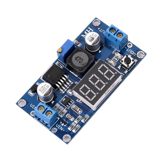 LM2596 Buck Step-down Power Converter Module DC 4.0-40 to 1.3-37V LED Voltmeter