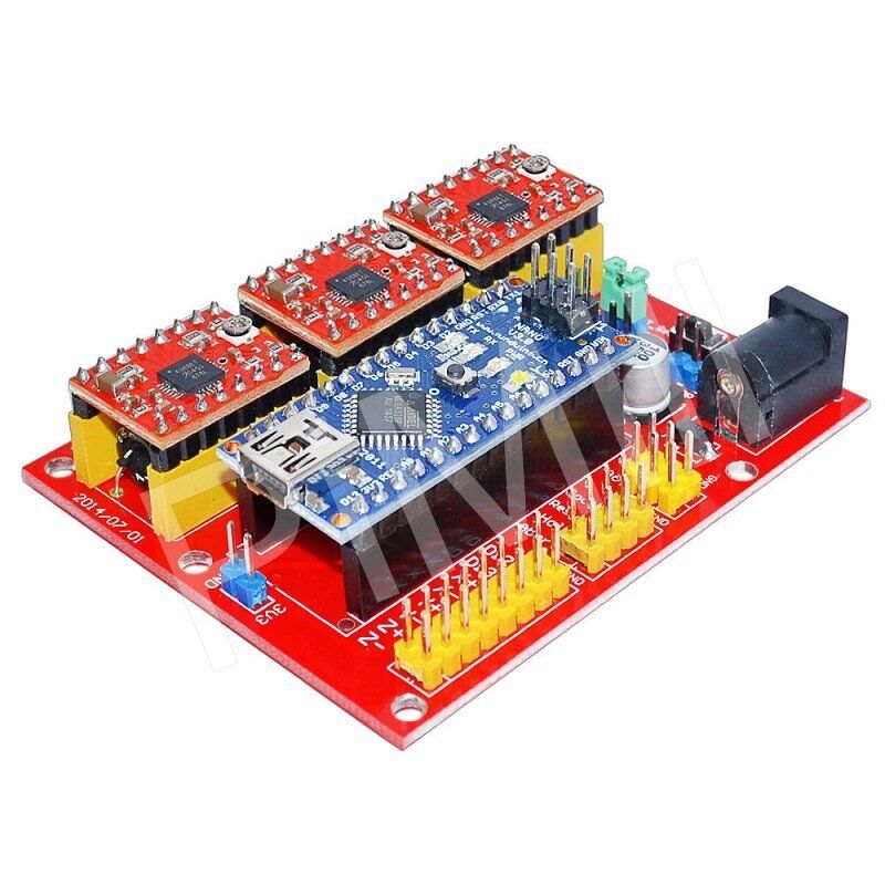 CNC Engraving machine Shield V4 A4988 Drive Board + USB Nano V3.0 for Arduino