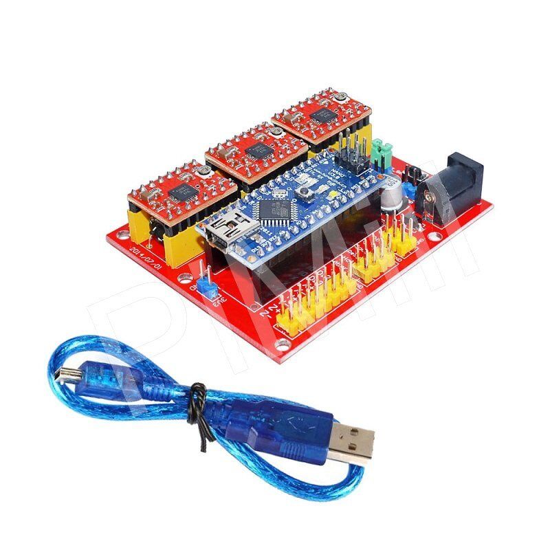 CNC Engraving machine Shield V4 A4988 Drive Board + USB Nano V3.0 for Arduino