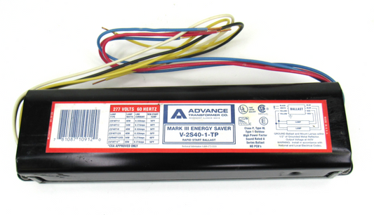 Advance Transformer Ballast Mark III V-2S40-1-TP 277V