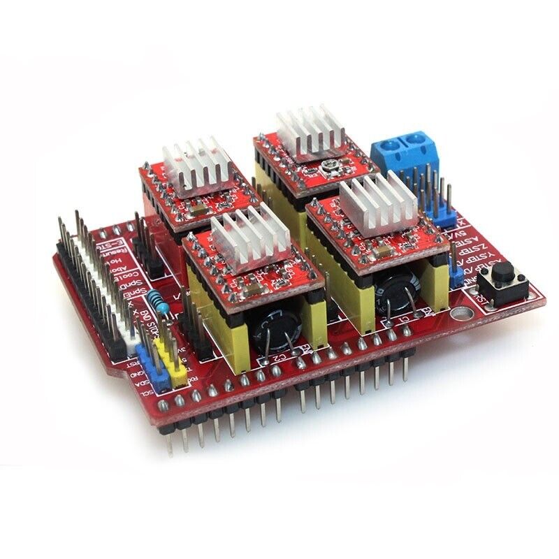 CNC kit UNO R3 ATmega328P CH340G & Shield & 4X A4988 Drivers for Arduino