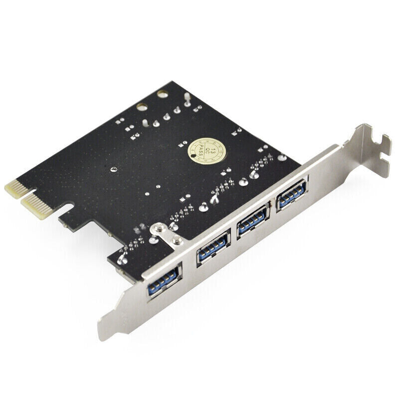 PCI-E Express to USB 3.0 controller Expansion Card Adapter 4-Port 5Gbps for PC