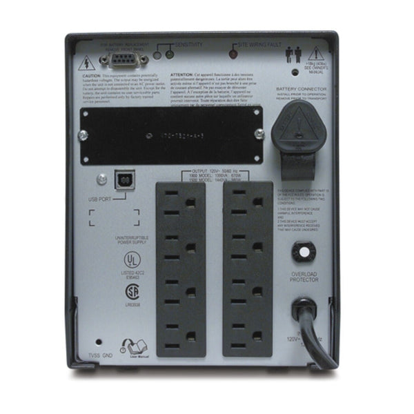 APC SUA1500 1500VA 980W 120V Smart-UPS Battery Power Backup Tower USB Desktop