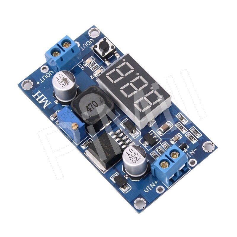 LM2596 Buck Step-down Power Converter Module DC 4.0-40 to 1.3-37V LED Voltmeter