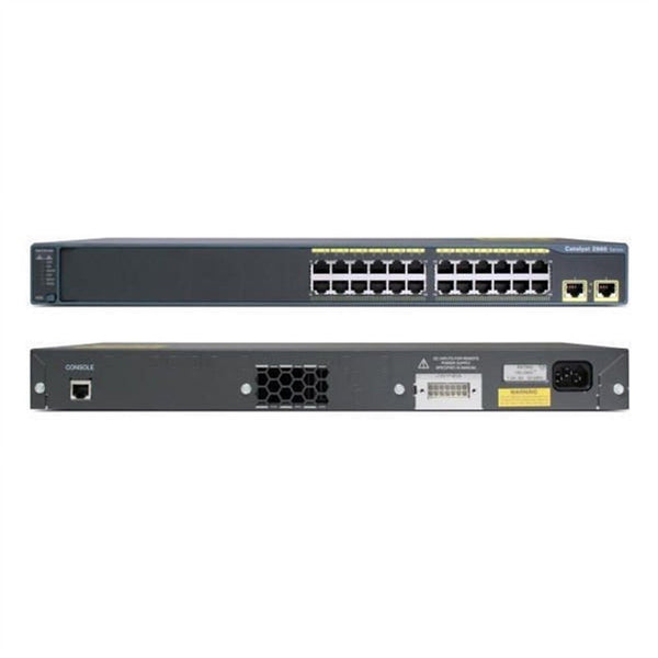 Cisco Catalyst 2960 WS-C2960-24TT-L 24-Port 10/100 2-Port Uplink Network Switch