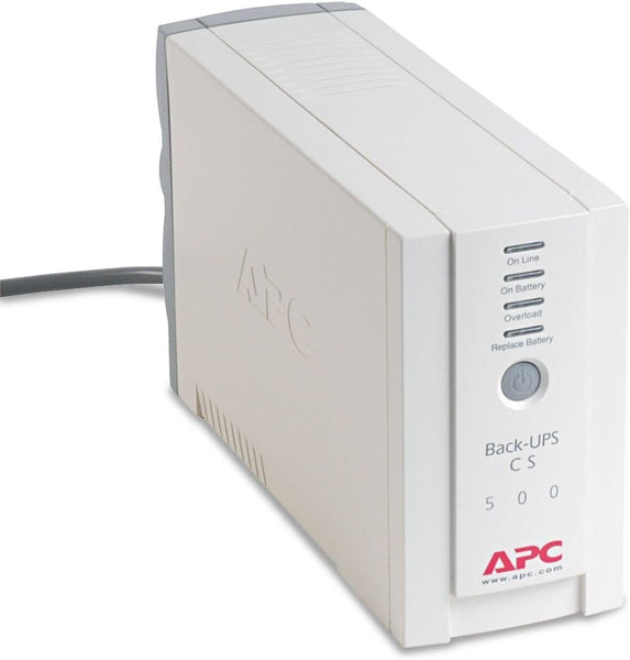 APC BACK-UPS 500 Model BK500M 2 Outlet Uninterruptible Power Supply, No Battery