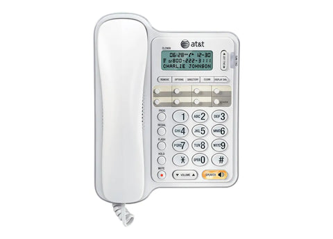 New AT&T CL2909 Corded Phone with Speakerphone and Caller ID/Call Waiting White