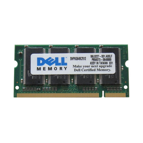 SNP6G649C/512 Dell 512MB PC2700 DDR-333MHz non-ECC Unbuffered CL2.5 200-Pin
