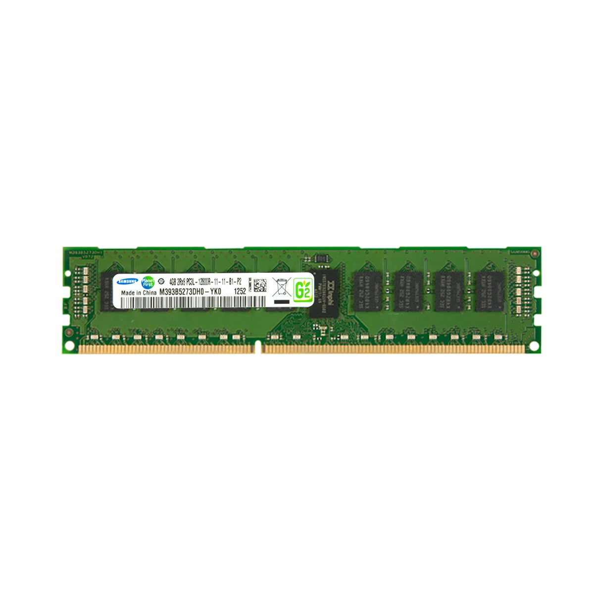 Samsung 4GB PC3-12800 DDR3-1600MHz ECC Dual Rank Memory Module M393B5273DH0-YK0