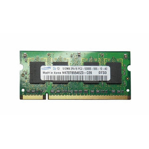 Samsung 1GB 2 x 512MB 2Rx16 PC2-5300S-555-12-A3 M470T6554EZ3- CE6 Laptop RAM